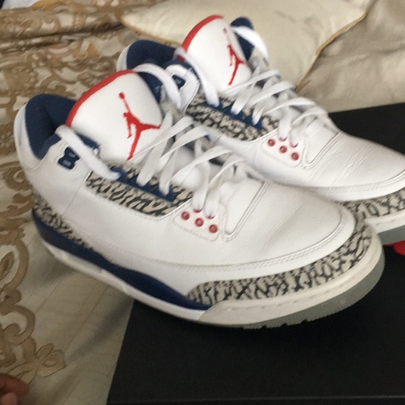 Air Jordan retro 3s- True blue - Picture 3 of 3